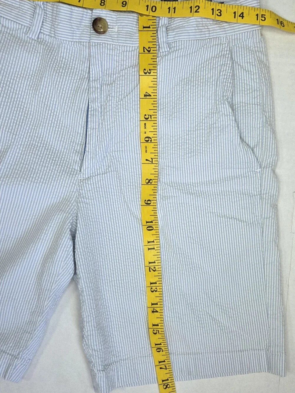 Vineyard Vines Seersucker Pinstripe Breaker Shorts Size 30 Blue/White Preppy